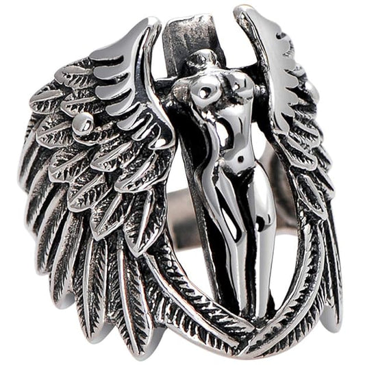 Biker Wing Rings: Wings of Freedom and Flight