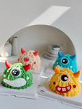 0709BA Halloween Internet Celebrity Baking Cake Topper Decoration Cute Eyes Little Monster Mouth Monster Party Dessert Plug-in