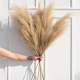 2808BA Artificial Pampas Grass 38''/97cm Tall Large Faux Pompas Grass Pompous Fluffy Fake Flowers for Vase Home Wedding Boho Decor