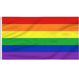 Rainbow Color Hand-Held Flags | Size 12"x18"inch