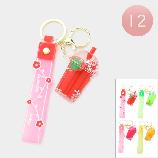 Smoothie Drink Keychains  (Sold by Dozen=$41.88)