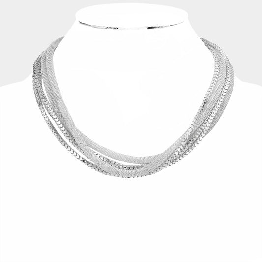 Multi Layered Chain Necklace (Pack of 3Pcs=$75.89)