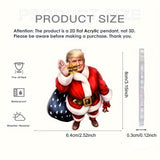 201124 8Pcs/1Set Christmas TRUMP Dwarves 2D Acrylic Pendant: Christmas Decorations, Funny Cute Christmas Trump, New Year Gifts, Home, Window, Office, Classroom, Wine Bottle, Car Rearview Mirror, Yard, Party Decoration