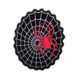 Wholesale 5" Red Spider on Black Web Jacket Patch