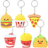 2.25" FAST FOOD KEYCHAINS (24 Pieces = $23.99)