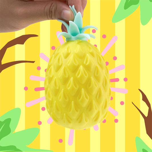 Squish And Stretch Pineapple Kids Toy In Bulk - Assorted