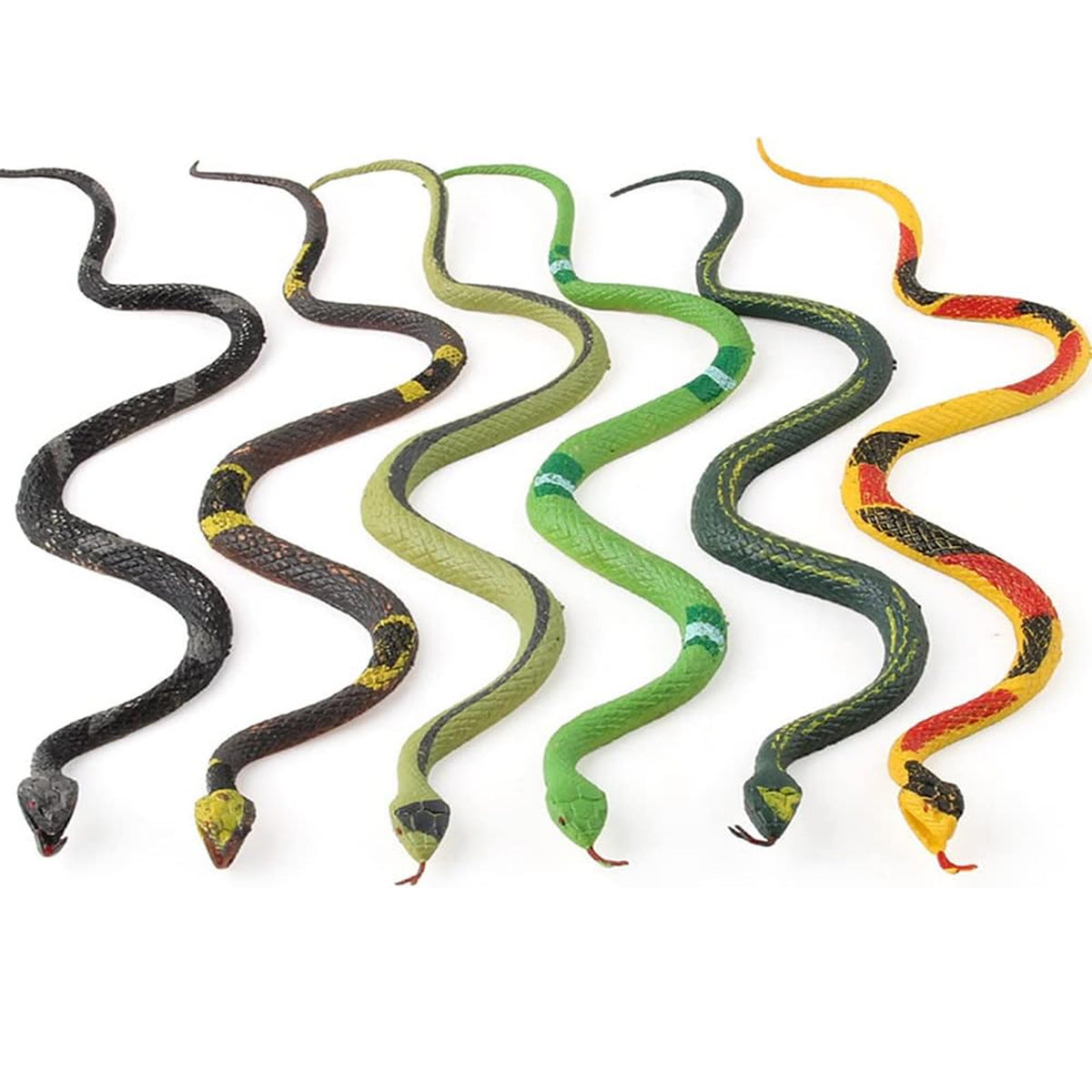 New 30" Inch Rubber Snakes -Sold By Piece or Dozen - Assorted