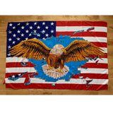 American Eagle Breaking Through Flag - 3' x 5' Feet