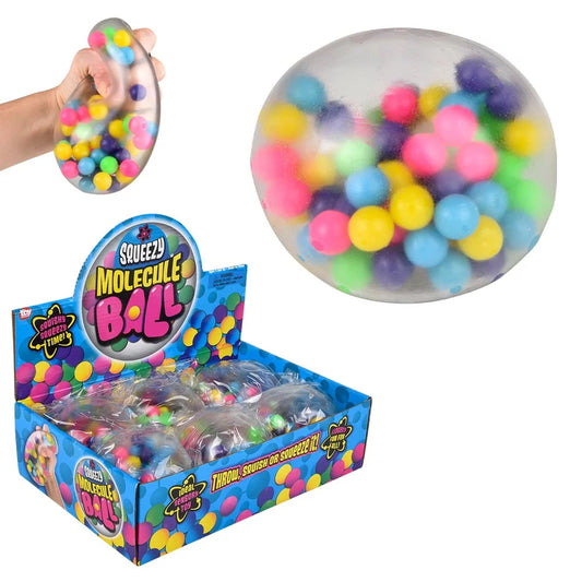 4" Squeezy Molecule Ball (Dozen = $34.99)