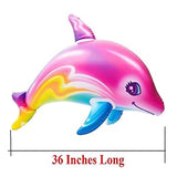 Large 36"inch Rainbow Dolphin Inflatable Toys in Bulk