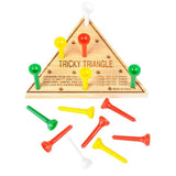 4.5" Wooden Triangle Game (Dozen = $19.99)