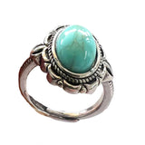 Adjustable Turquoise Beautiful Ring | Sky Blue Color Sterling Silver - Sold by Piece