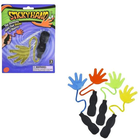 Large Sticky Rubber Hand In Bulk- Assorted