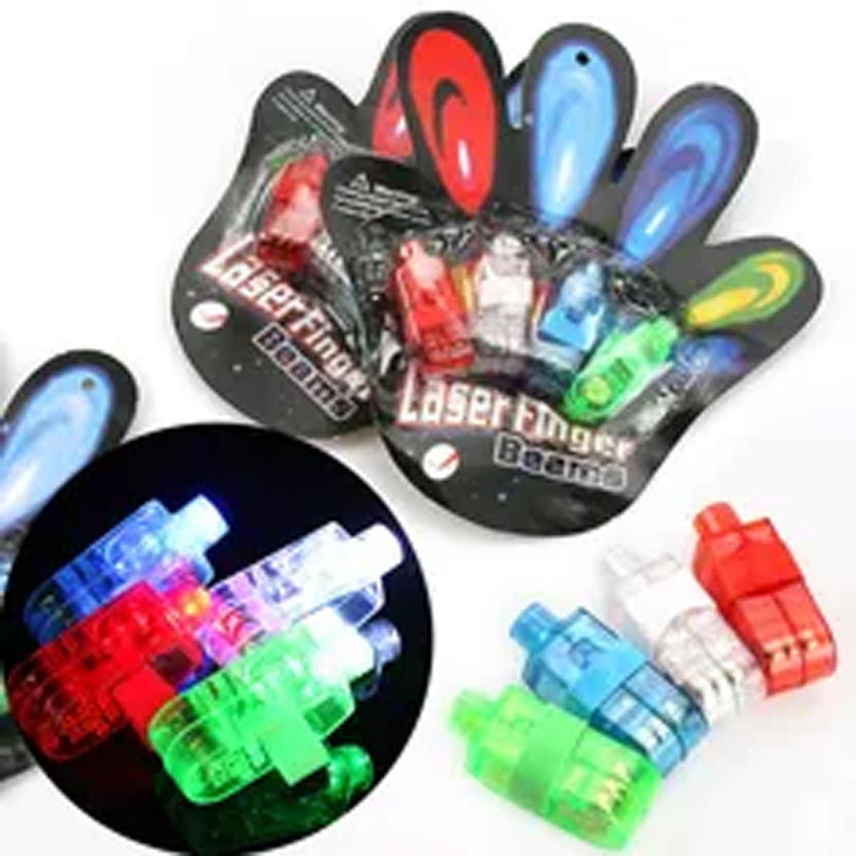 Animal Shaped Laser Finger Beam Flash Lights - Assorted