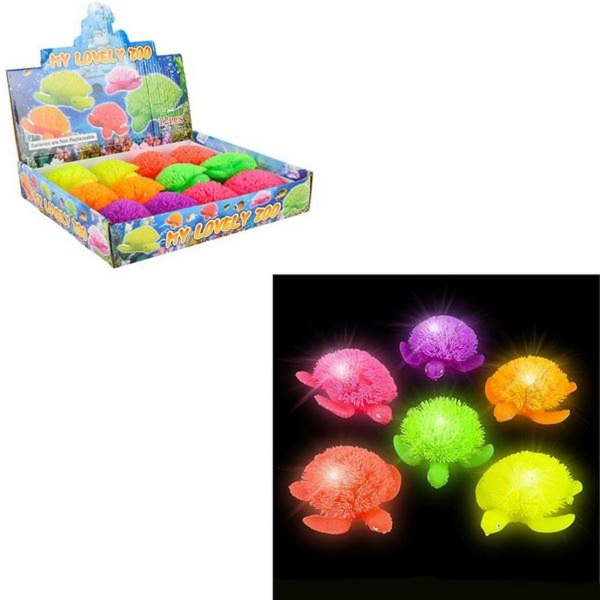 Light-Up Turtle Puffer Ball Toys For Kids in Bulk