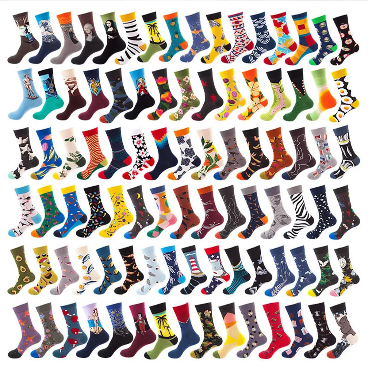 Multicolor Socks for Men and Women With ( 100% cotton) Material