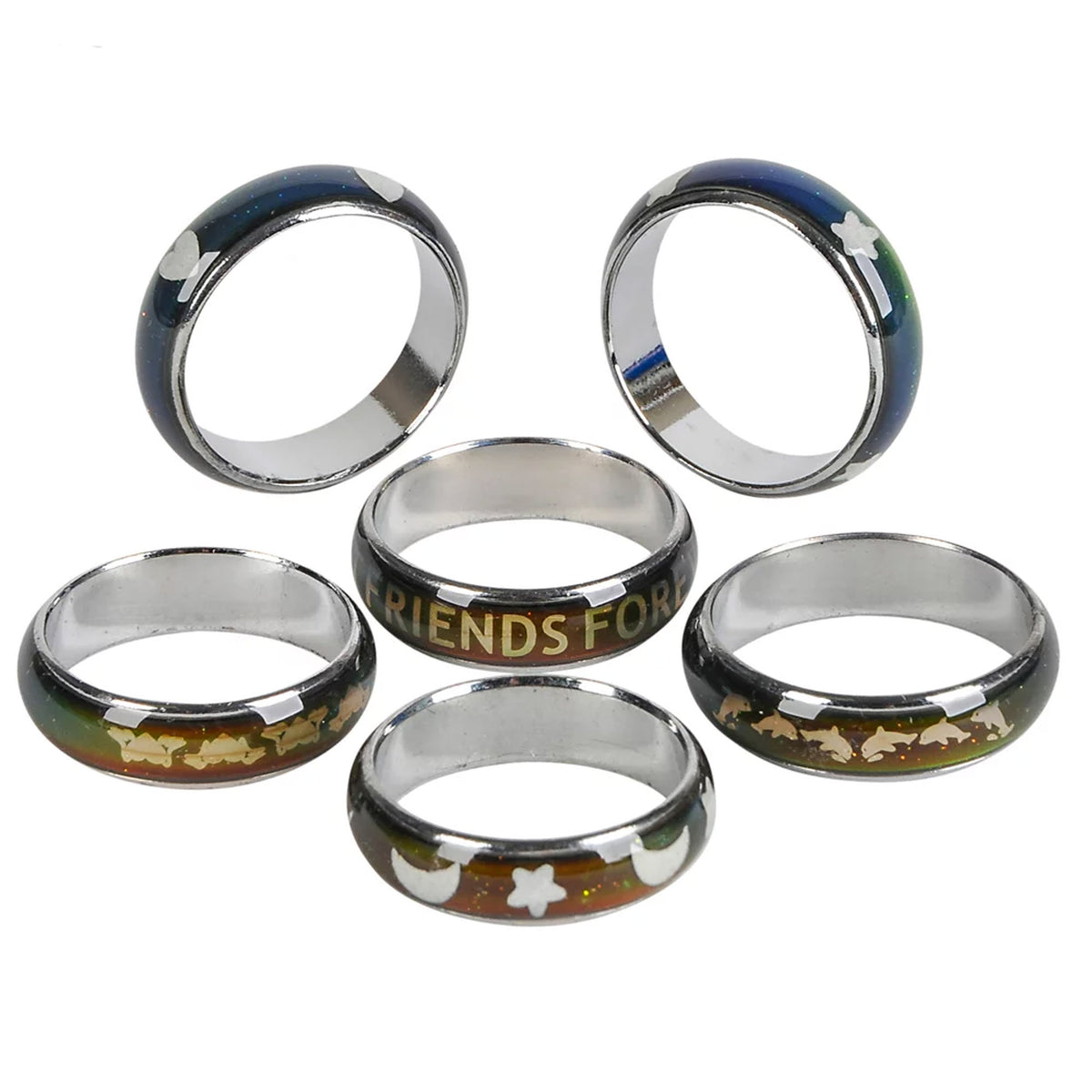 Patterned Mood Rings 60Pcs/Box (Box = $79.99)