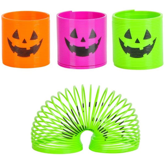 Jack-O-Lantern Coil Springs kids toys In Bulk- Assorted