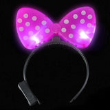 Light Up Dot Bow Headband In Bulk- Assorted