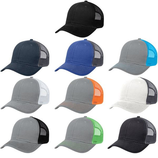 Cotton Twill  Mesh Back Cap In Bulk