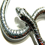 Wholesale Double Snake Necklace Silver Color Pendant with Chain | Sold by Piece