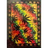 Wholesale Multiple Leaves Tie Dye Multicolor Tapestry 55" x 83" - Bohemian Wall Decor