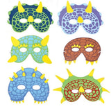 Dinosaur Foam Masks In Bulk- Assorted