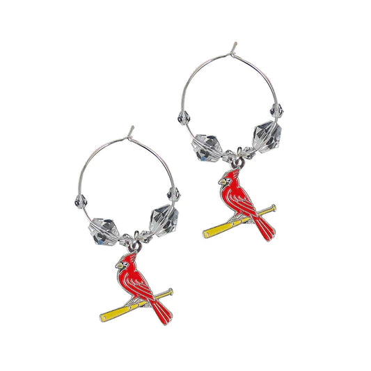 St. Louis Cardinals Hoop Earrings In Bulk