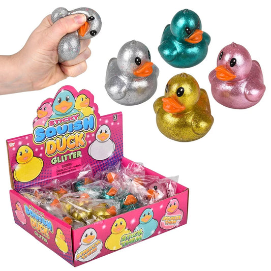 Squishy & Sticky Duck Kids Toys In Bulk - Assorted