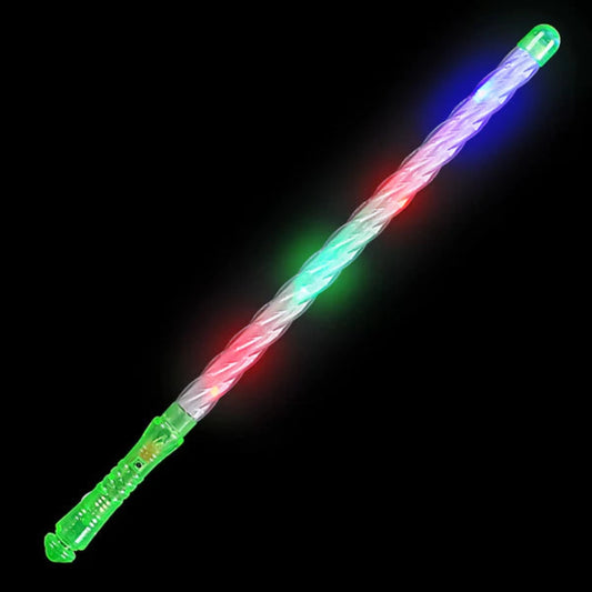 Light Up Flashing Spiral Kids Wand Toys In Bulk- Assorted