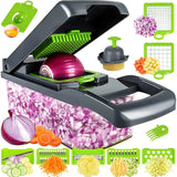 Vegetable Chopper Multifunctional 15 in 1 Food Cutter Kitchen Vegetable Slicer Chopper