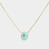 Bead Embellished Ring Pendant Necklace (1 Dozen=$108.00)