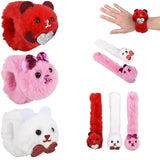 Plush Valentine's Slap Bracelets In Bulk- Assorted