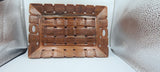 Hand-Carved Shesham Wood Decorative Tray - Exquisite Craftsmanship for Stylish Home Decor