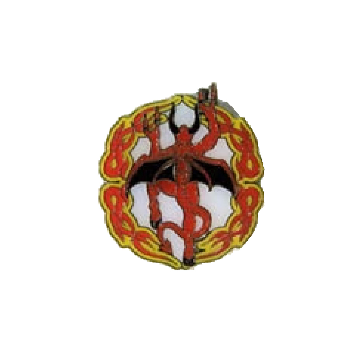 Wholesale Crawling Demon Devil in Ring of Fire Design Jacket Pin