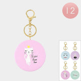 Cat Printed Compact Mirror Keychains (Sold by Dozen=$23.88)