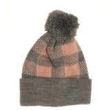 Northwoods Pom Beanie With Cuff Blank In Bulk- Assorted