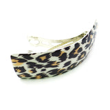 Leopard Patterned Rectangle Barrettes (Sold by DZ=$23.88)