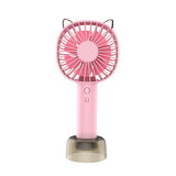 Cute Handheld Mini Desktop Charging Fan