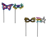 Sequin Mask With Stick In Bulk- Assorted