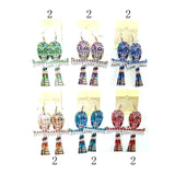 Wood Cross Dangle Earrings (1 Dozen=$14.99)