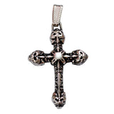 Wholesale Moth Skull Cross Silver Metal Necklace | Sold by Piece