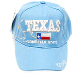 Wholesale Casual Baseball Caps "Texas" Design For Men's