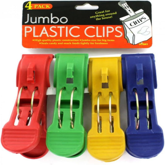 Plastic Clips For Chips Bag Sealer & Towel Clamps- MOQ 24 Pack