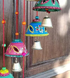 Fine Decorative Multicolor Wall & Door Hanging Ringing Bell- 25 Inch