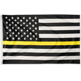 American Thin Yellow Line Law Enforcement 3' x 5' Flag - Honoring Our Heroes with High-Quality Decor