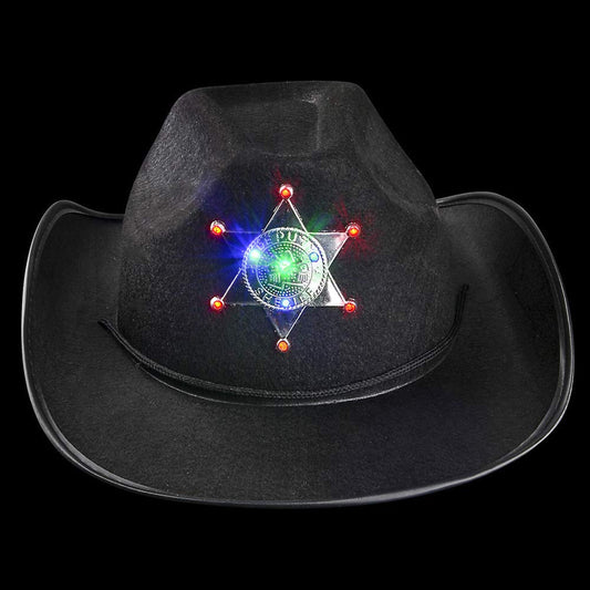 Blinking Light Up Cowboy Hat In Bulk