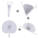 Round Folding Handheld Paper Fans In Bulk- Assorted