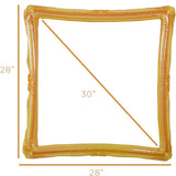 Golden Color Inflatable Selfie Picture Frame For Party- MOQ- 16 Pcs