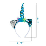 Metallic Unicorn Headband Kids Toys In Bulk